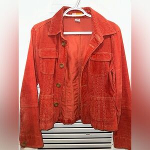 Tulle Orange Corduroy Jacket